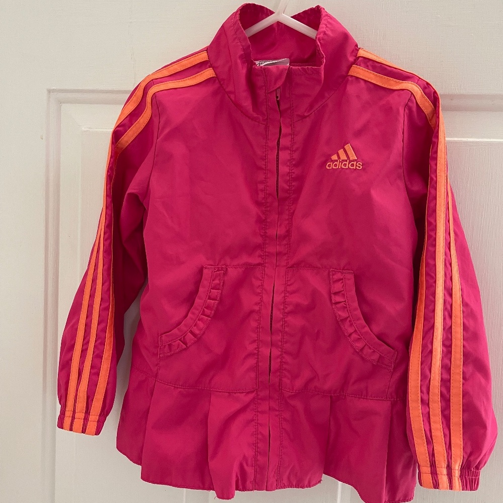 Adidas toddler girl windbreaker jacket size 3T